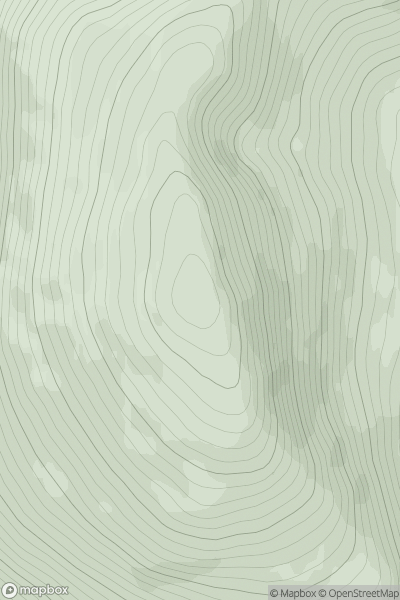 Thumbnail image for Glas Bheinn [Loch Arkaig to Glen Moriston] [NN171918] showing contour plot for surrounding peak
